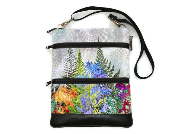 MEDIUM Travel Bags Crossbody Purse - A1 Cross Body - Faux Leather - Tablet Purse - FernTastic