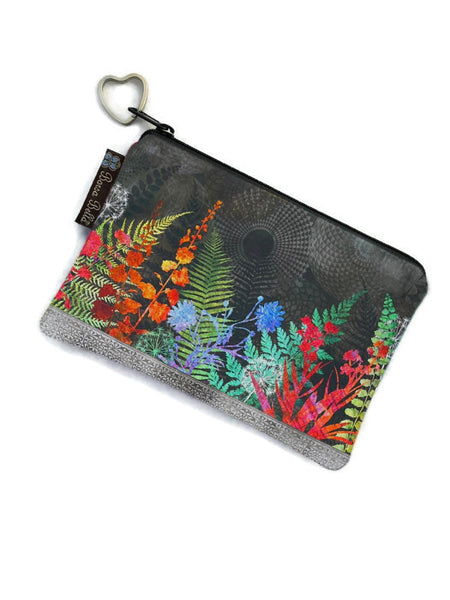 LARGE Catch All Zippered Pouch - A1 - Night FernTastic Fabric