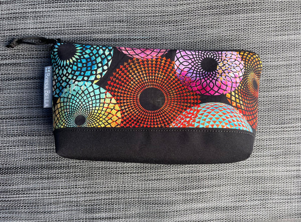Side Kick Gusseted Zippered Pouch Halcyon Night Fabric