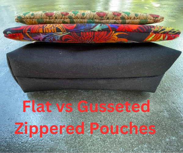 Side Kick Gusseted Zippered Pouch Inspirational Fabric