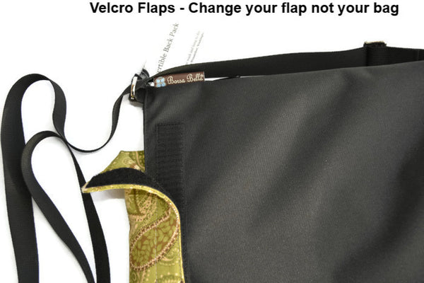 Convertible Backpack Bag -  Bloomin Teal Fabric