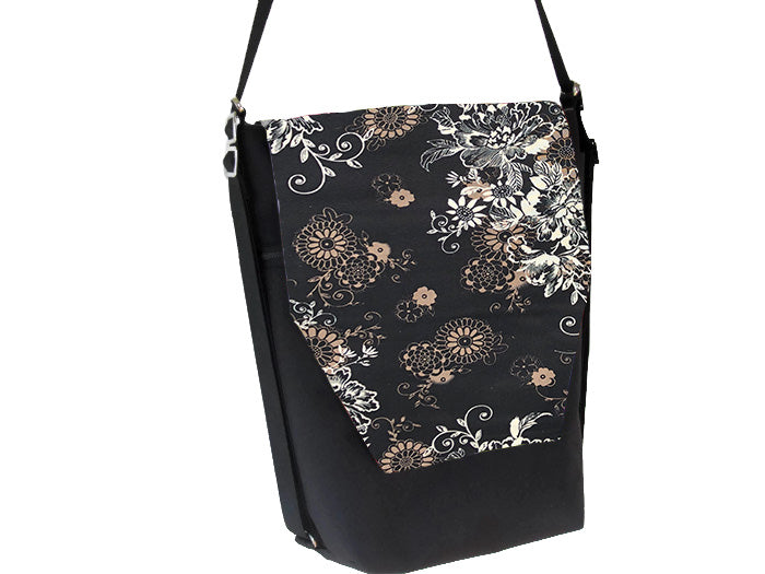 Convertible Backpack Bag -  Black Beauty Fabric