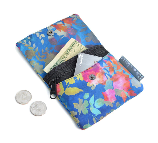 Small Slim Wallet - Light Weight - Added RFID Fabric - Catittude Fabric