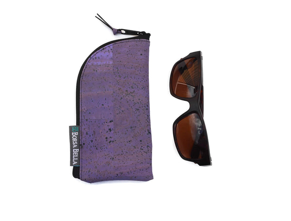 Sunglass Cases - Purple Cork Fabric