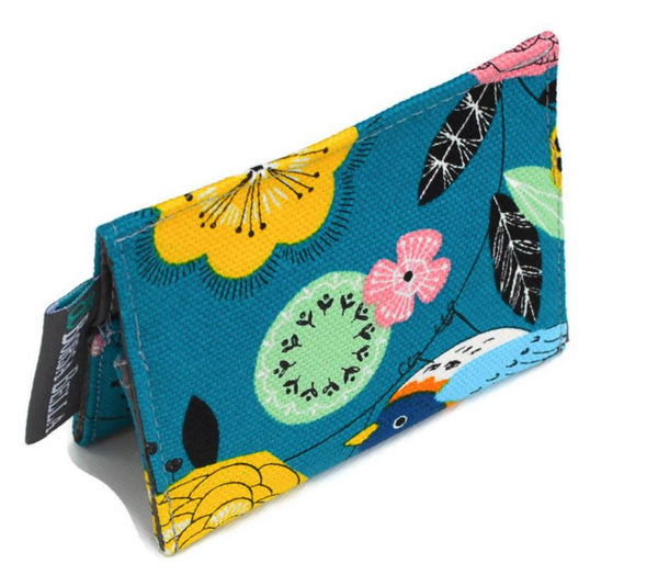 Card Holder RFID Protected - Garden Party Canvas Fabric
