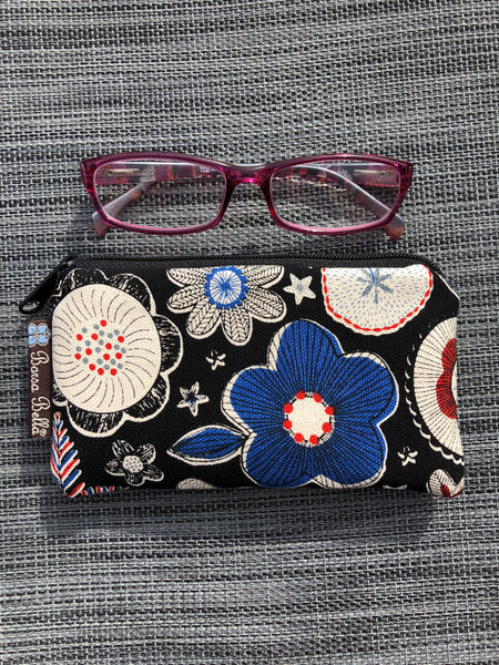 Catch All Zippered Pouch - Moonblooms Fabric