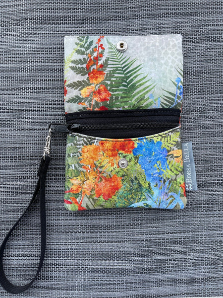 Small Slim Wallet - Light Weight - Added RFID Fabric - Halcyon Fabric