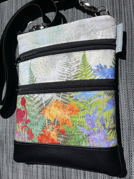 Travel Bags Crossbody Purse - Cross Body - Faux Leather - Tablet Purse -  FernTastic Fabric
