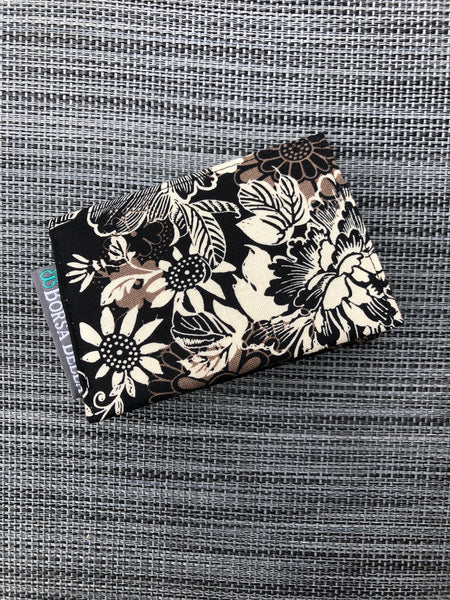 Card Holder RFID Protected - Black Beauty Fabric