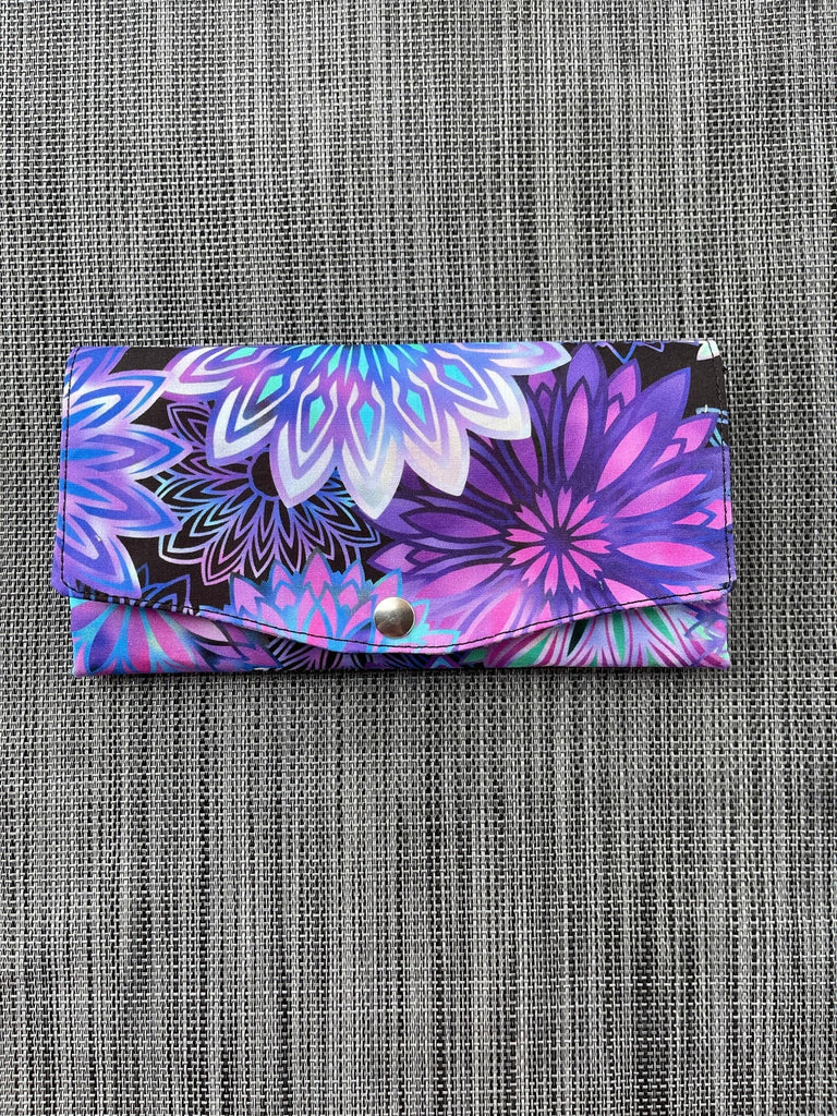 Slim Large Wallet - Light Weight - Dazzle Fabric