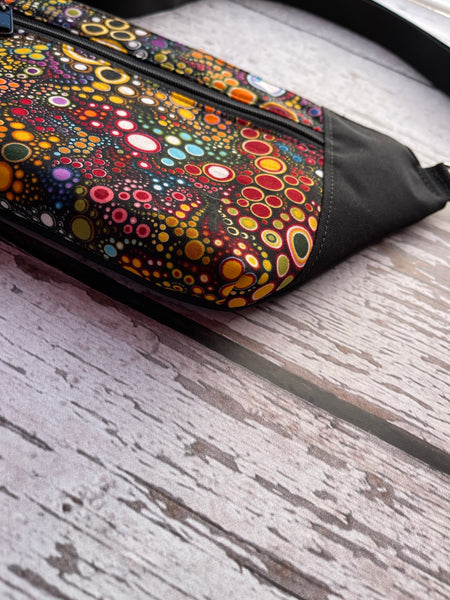 Fanny Pack or Crossbody Bag - Happy Fabric