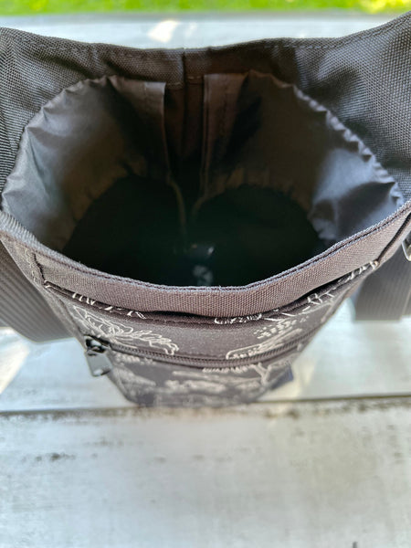 Water Bottle Crossbody Bag - Day Drinker - Purple Dazzle Pocket
