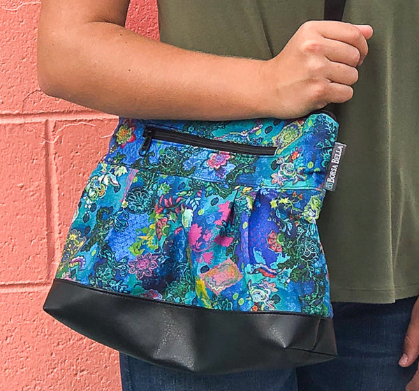 Hobo Purse Cross Body - Medium Only - Shoulder Bag - Poppy Fabric