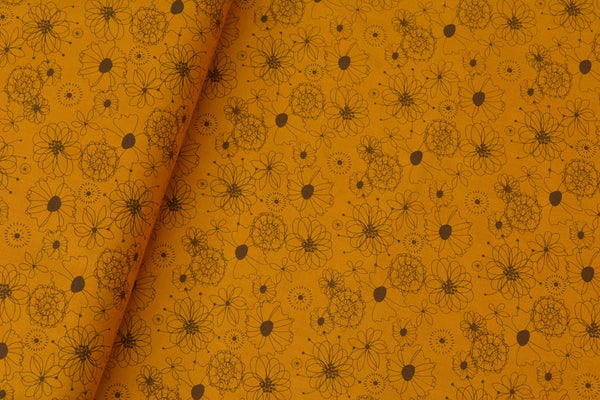 Itsy Bitsy/Bigger Bitsy Messenger Purse - Autumn Yellow Fabric