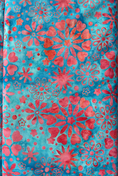 Itsy Bitsy/Bigger Bitsy Messenger Purse - Blue Sky Batik Fabric