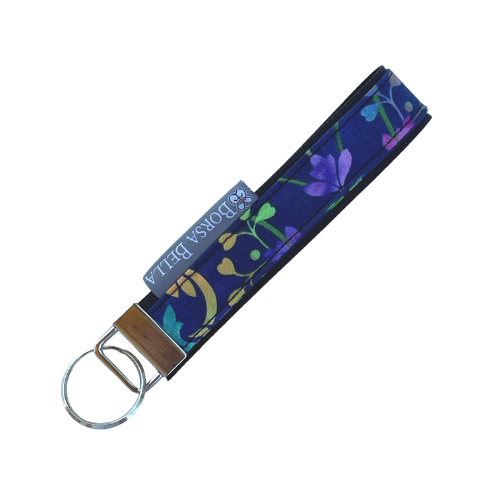 Keychain Wristlets -   Blue Violet Fabric