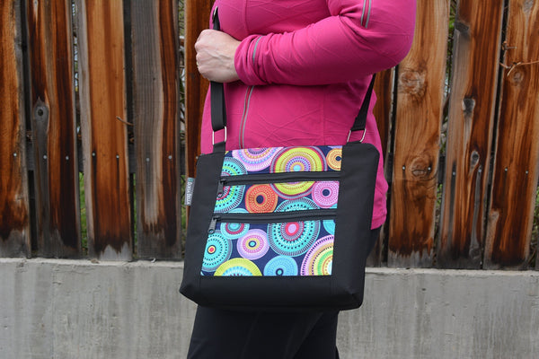 New Design - The Ariel - Halcyon Fabric with Black Sides and Back